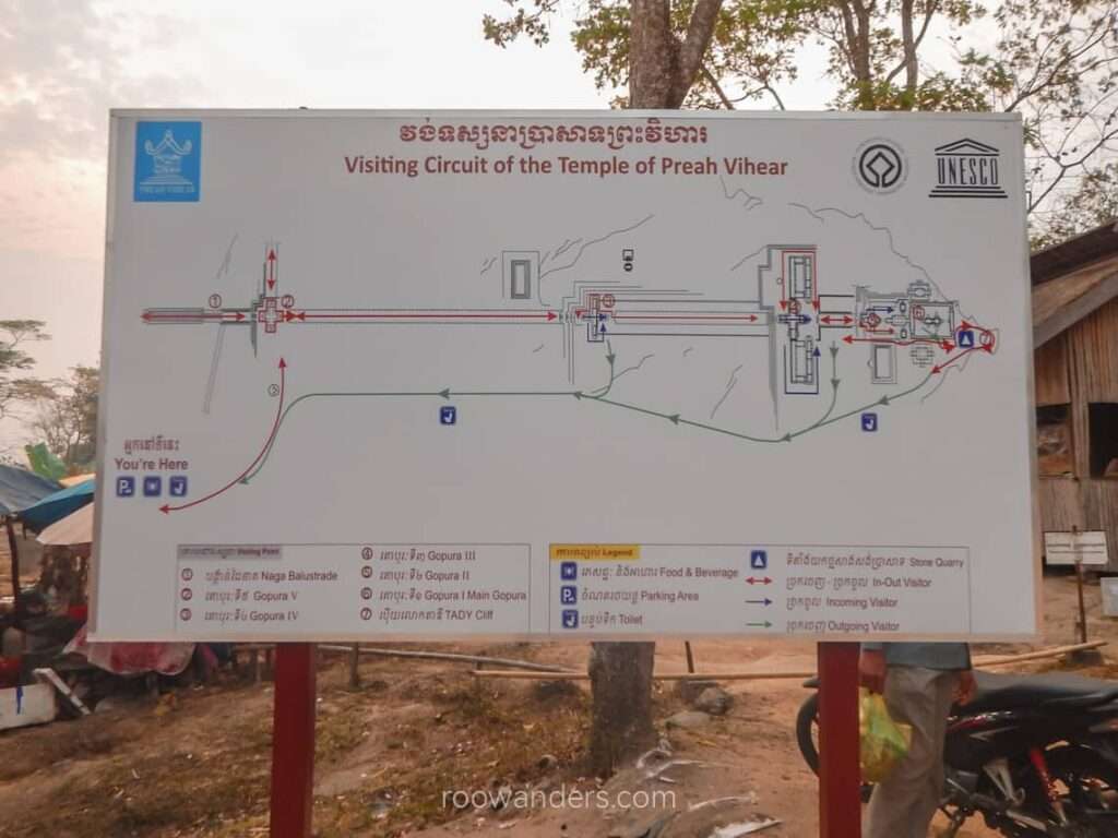 Map of Prasat Preah Vihear, Cambodia - RooWanders
