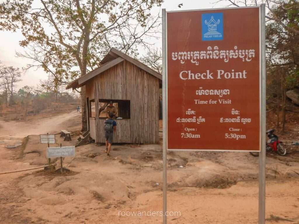 Getting the tickets, Prasat Preah Vihear, Cambodia - RooWanders