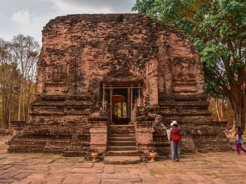 A temple ruin at Sambor Prei Kuk, Cambodia - RooWanders