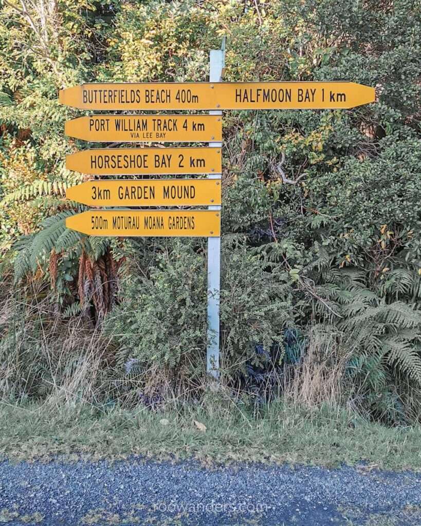 Road Sign, Rakiura Track, Great Walk, New Zealand - RooWanders