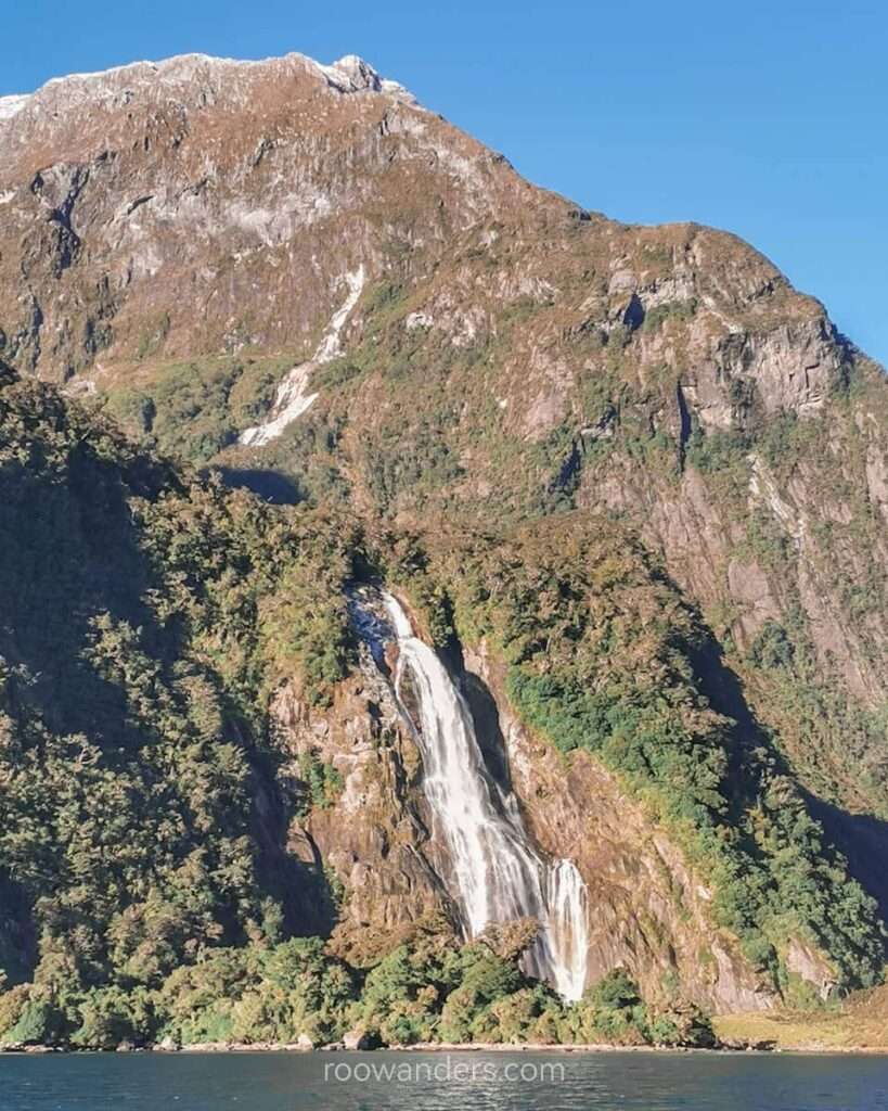 Milford Sound, Bowen Falls, Waterfalls, New Zealand - RooWanders