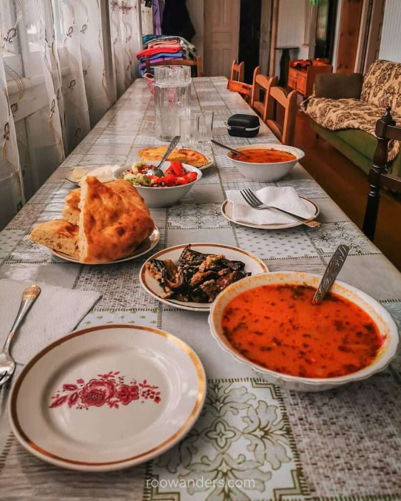 Georgian Dinner, Mestia to Ushguli, Georgia - RooWanders