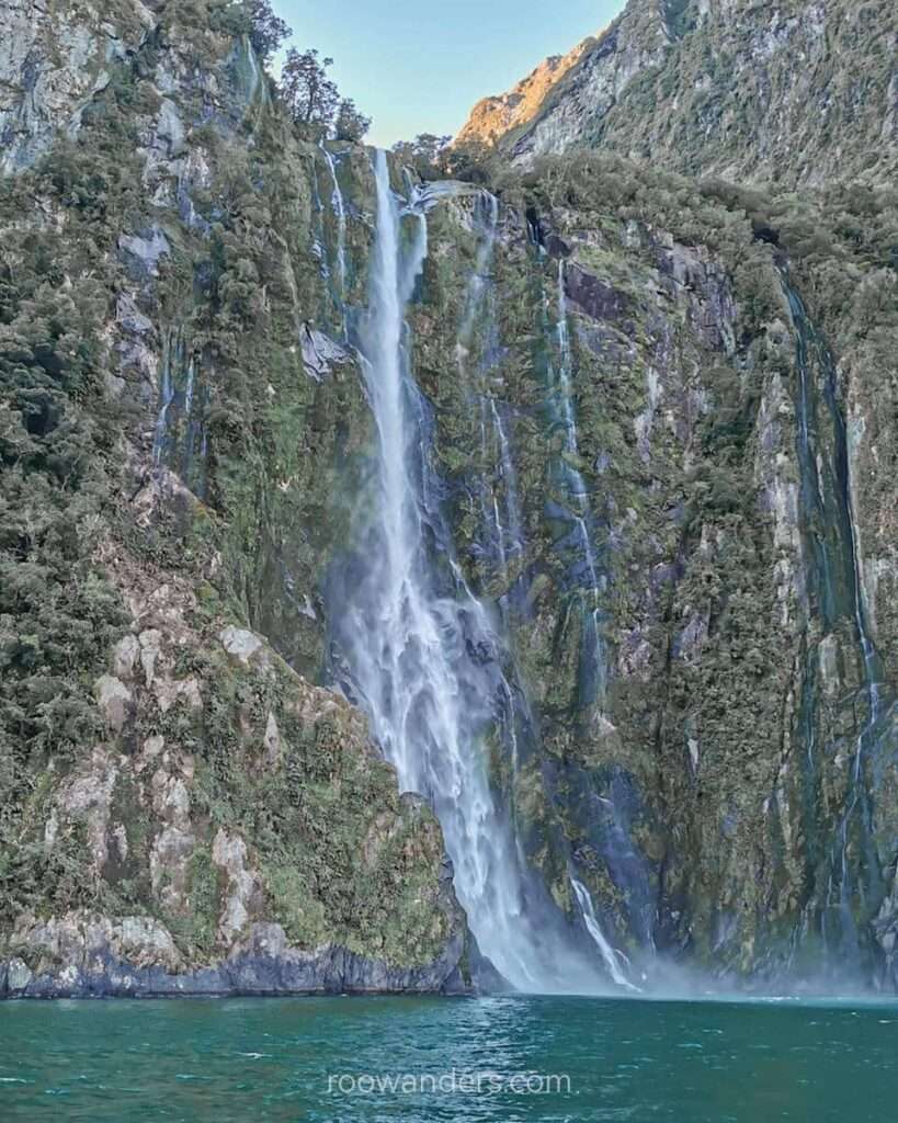 Stirling Falls, Milford Sound, New Zealand - RooWanders