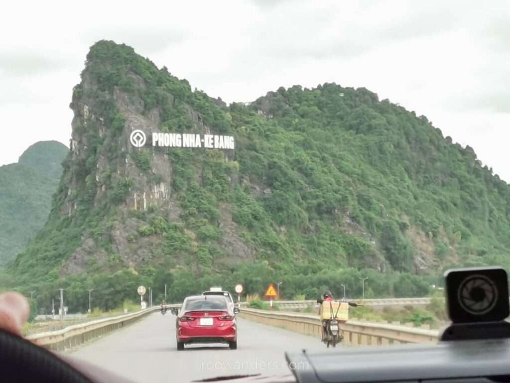 Phong Nha - Ke Bang National Park sign on the mountain - RooWanders