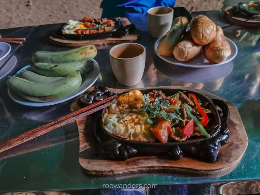 Breakfast at Hang En, Vietnam - RooWanders