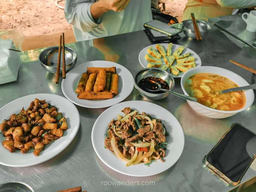 Lunch on a hill, Vietnam - RooWanders