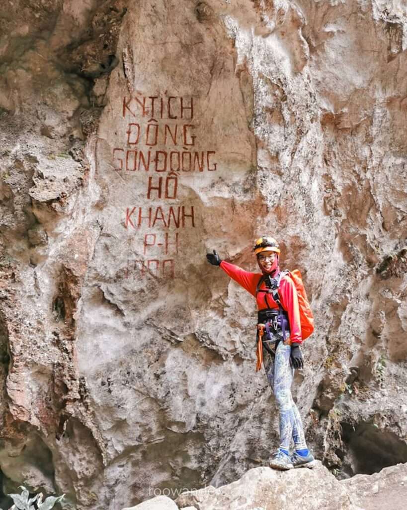 With the painted words of the man who found Son Doong Cave, Vietnam - RooWanders