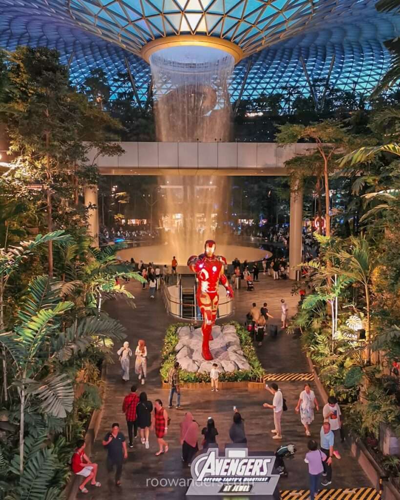 Jewel Waterfall, Singapore - RooWanders