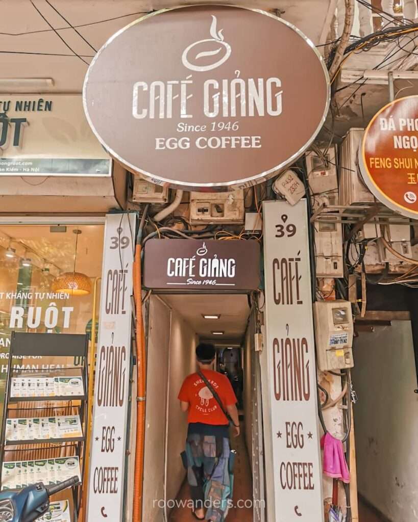 Hanoi Cafe Giang - RooWanders