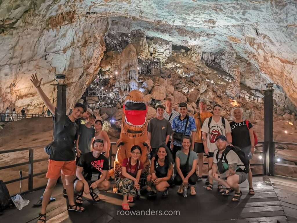 Phong Nha Paradise Cave with dinosaur - RooWanders