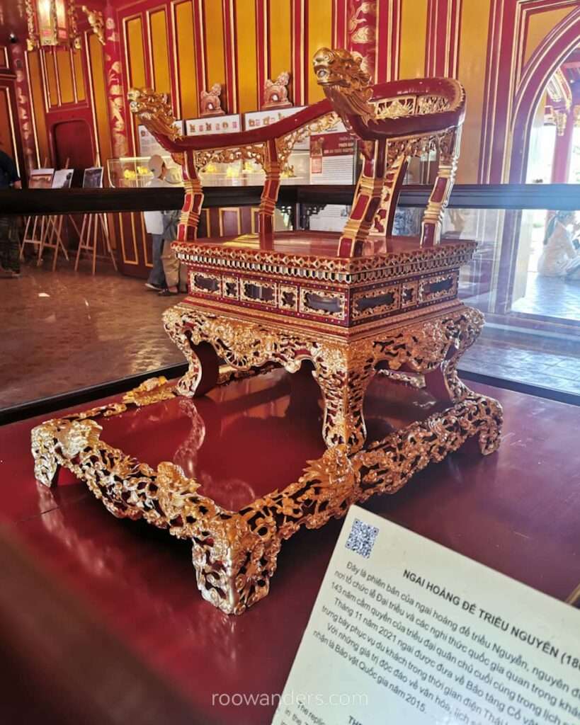 Hue Imperial Citadel Throne, Vietnam - RooWanders