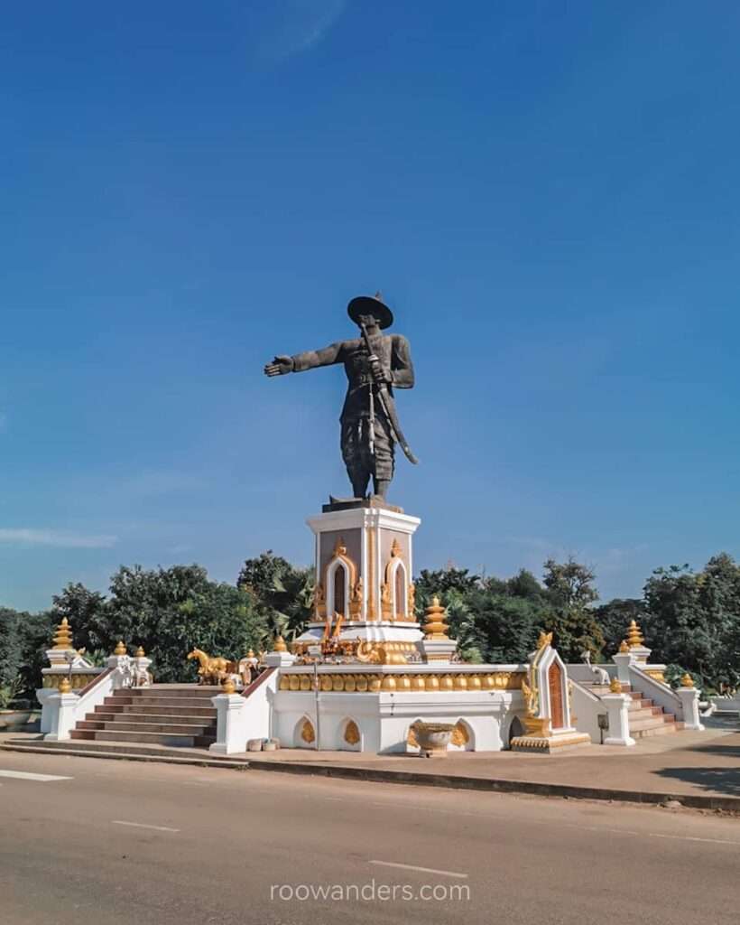 King Anou Statue, Laos - RooWanders