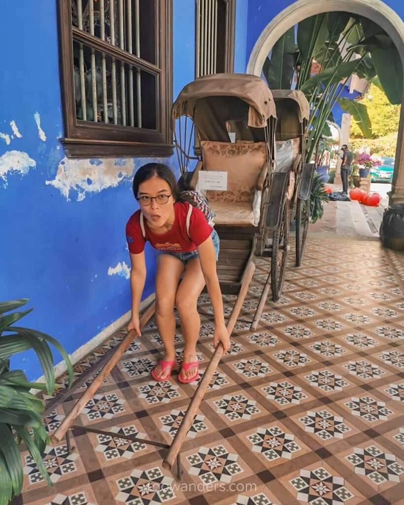 Penang Blue Mansion, Rickshaw, Malaysia - RooWanders