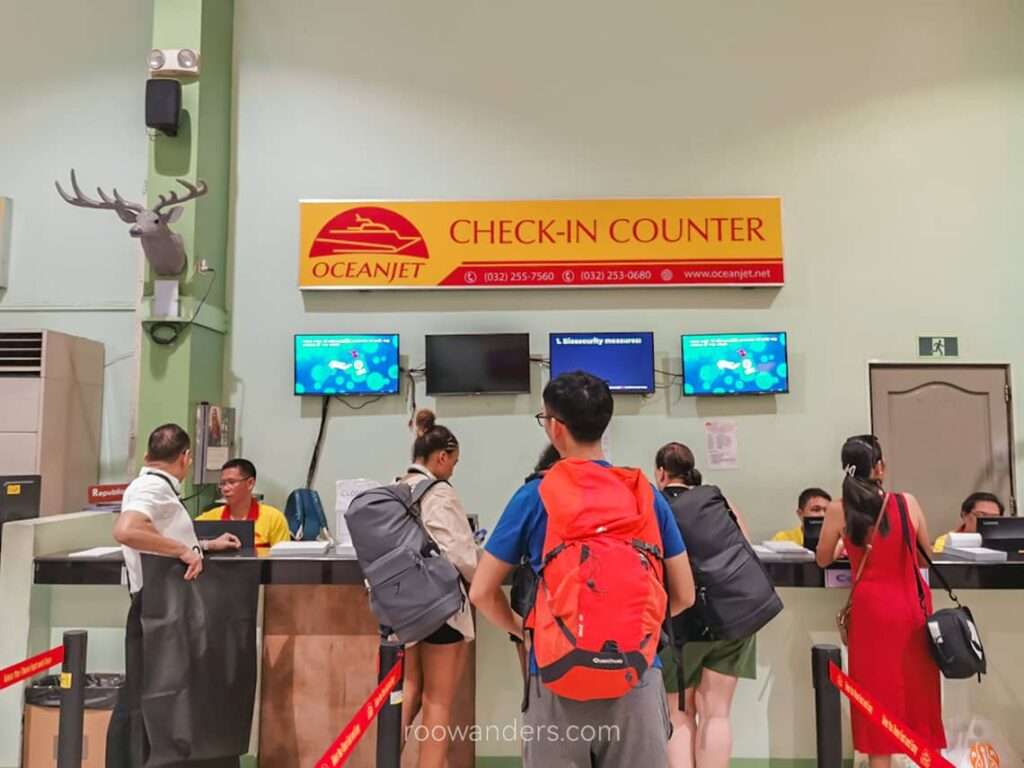 Cebu City Ferry to Bohol, Check In Counter, Philippines - RooWanders